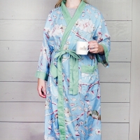 Blue Blossom Dressing Gown
